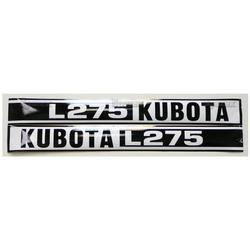 KU80530    Hood Decals---L275 Black/White